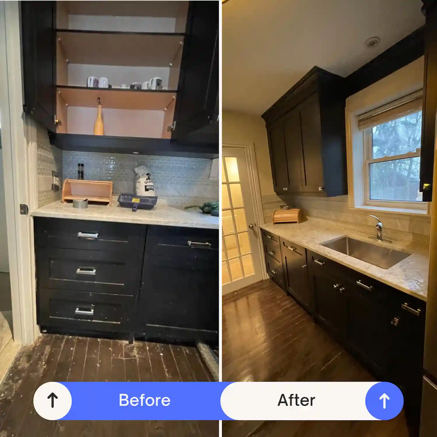 Before & After Deep cleaning results